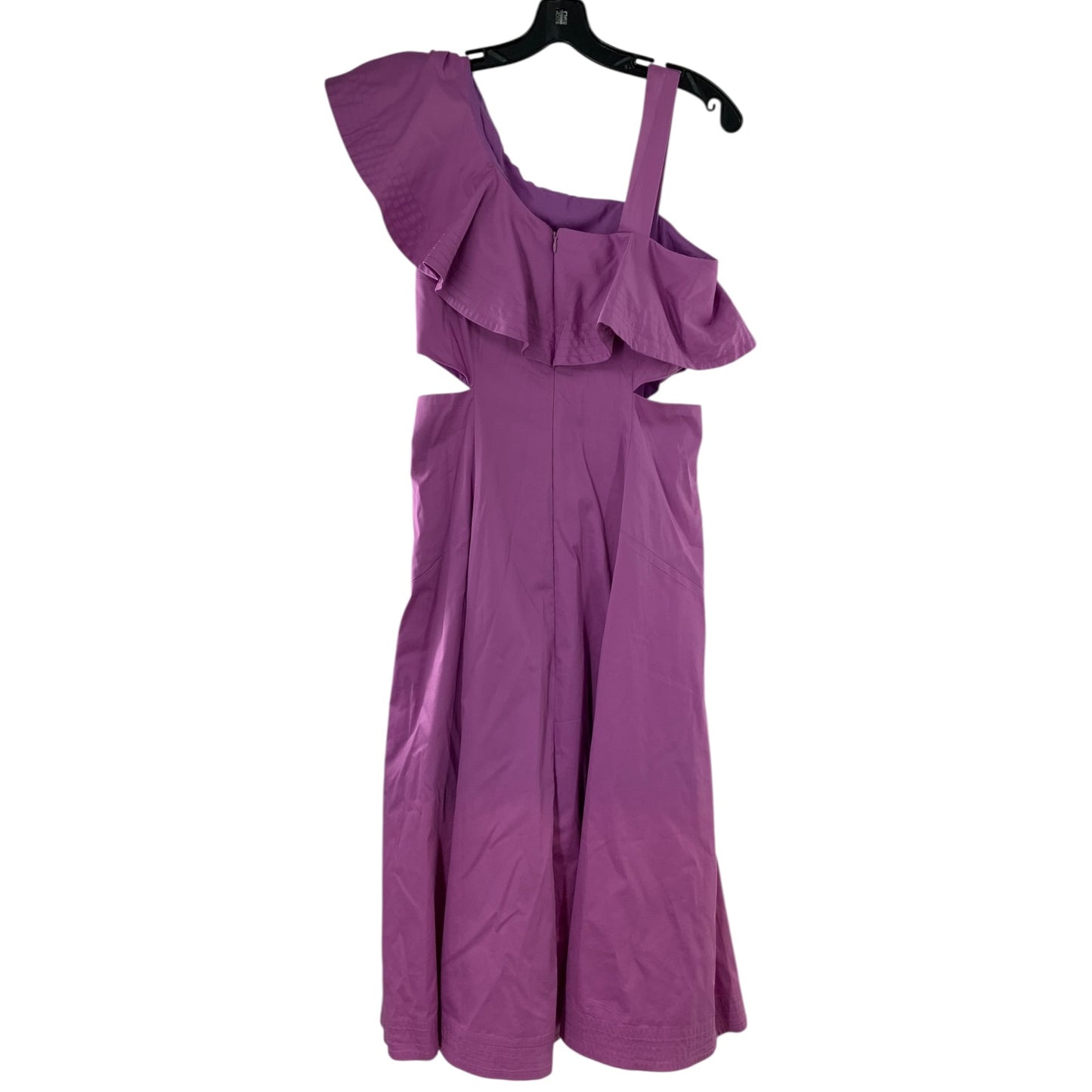 Veronica Beard Purple Frill Strap Dress