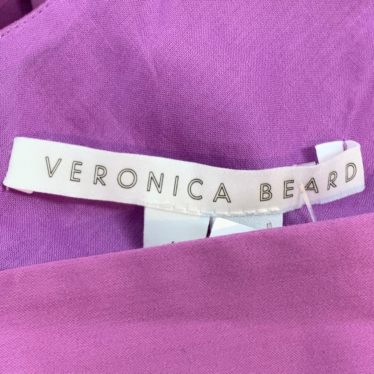 Veronica Beard Purple Frill Strap Dress