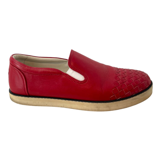 Bottega Veneta Red Slip On Sneakers