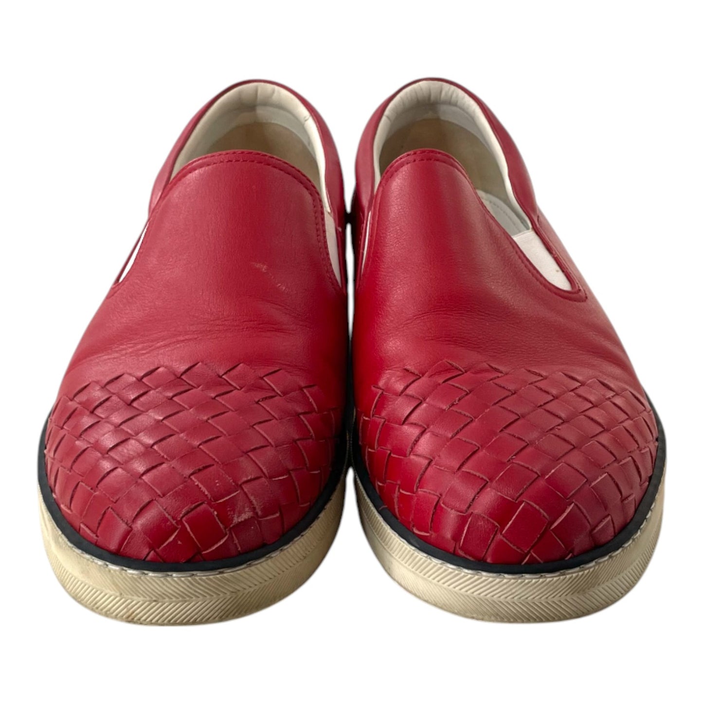 Bottega Veneta Red Slip On Sneakers