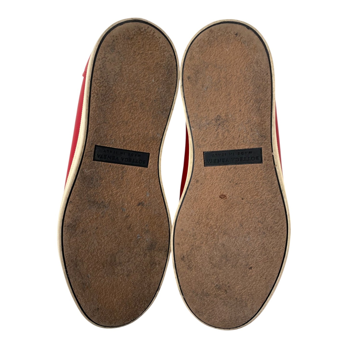 Bottega Veneta Red Slip On Sneakers