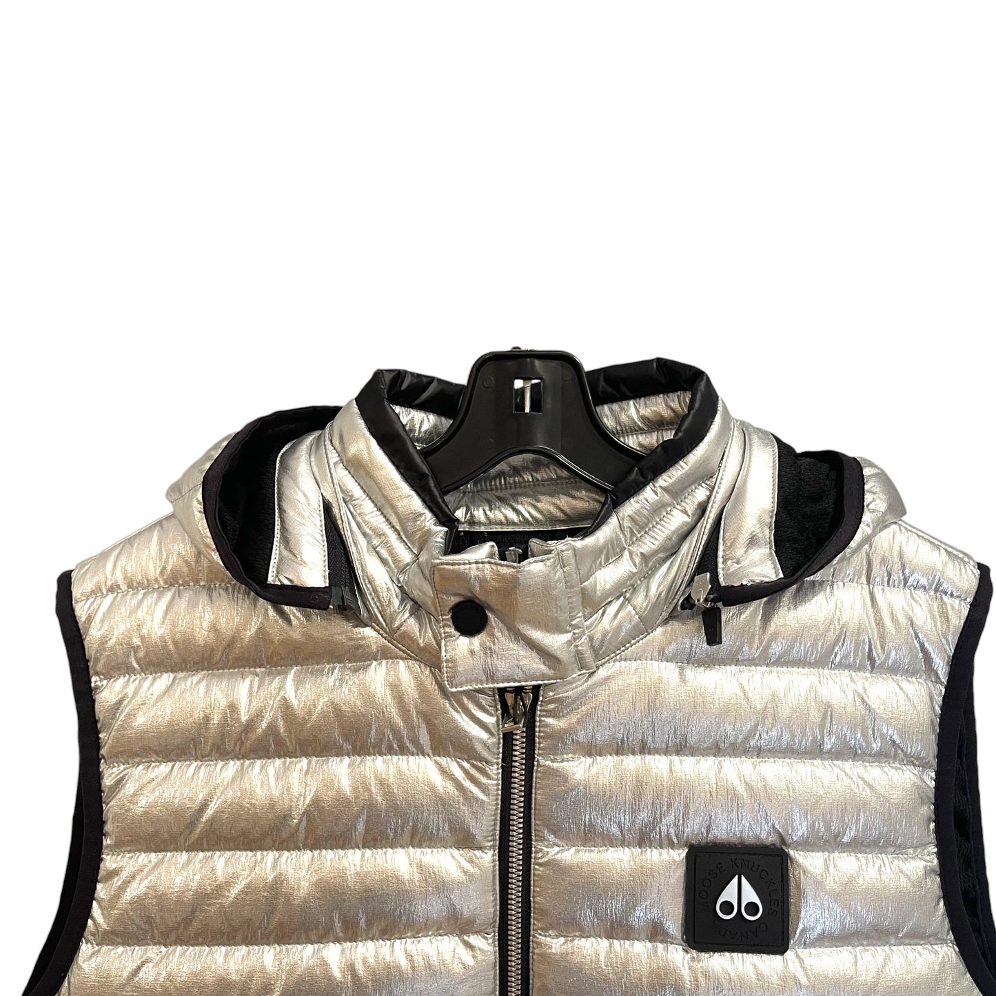 Mooseknuckle Silver Puff Vest Men Med