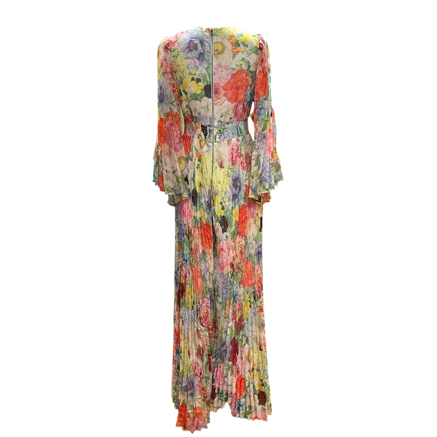 Alice + Olivia Floral Pleated Jumpsuit