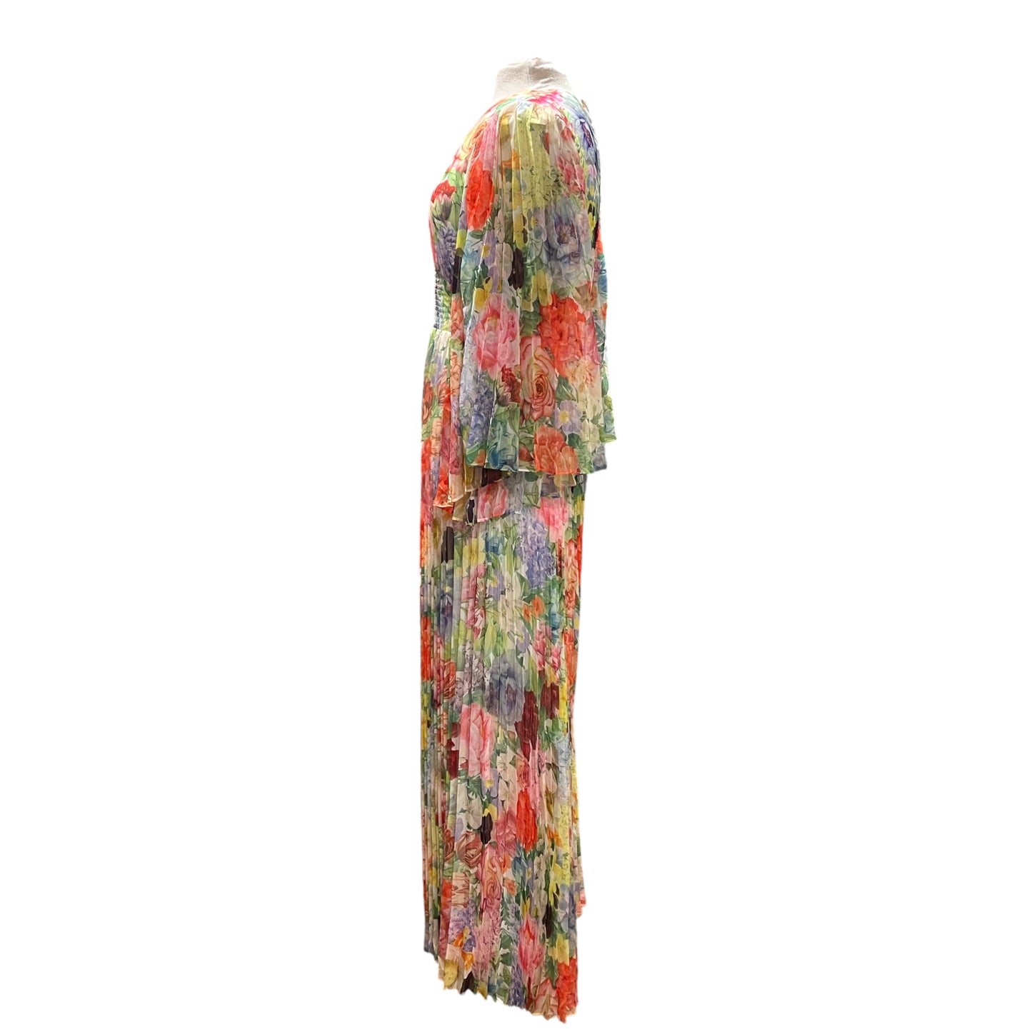 Alice + Olivia Floral Pleated Jumpsuit