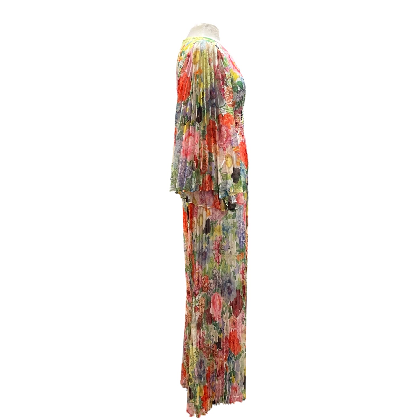 Alice + Olivia Floral Pleated Jumpsuit
