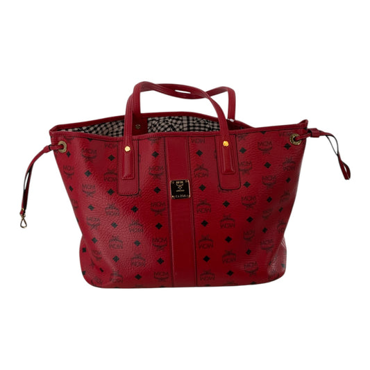 MCM Red Tote Bag