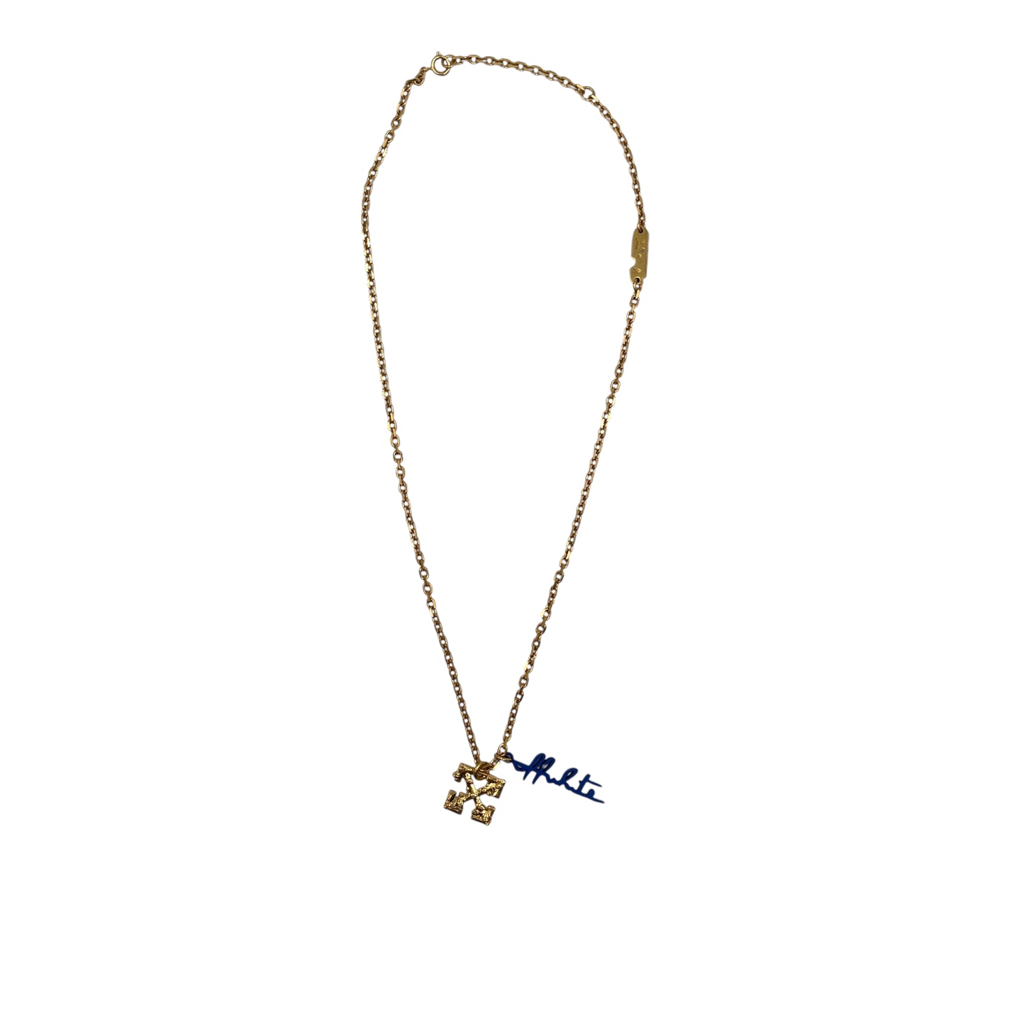 Off-White Leaves Arrow Necklace