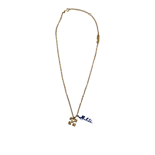 Off-White Leaves Arrow Necklace