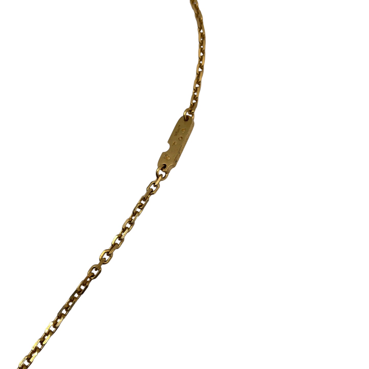 Off-White Leaves Arrow Necklace