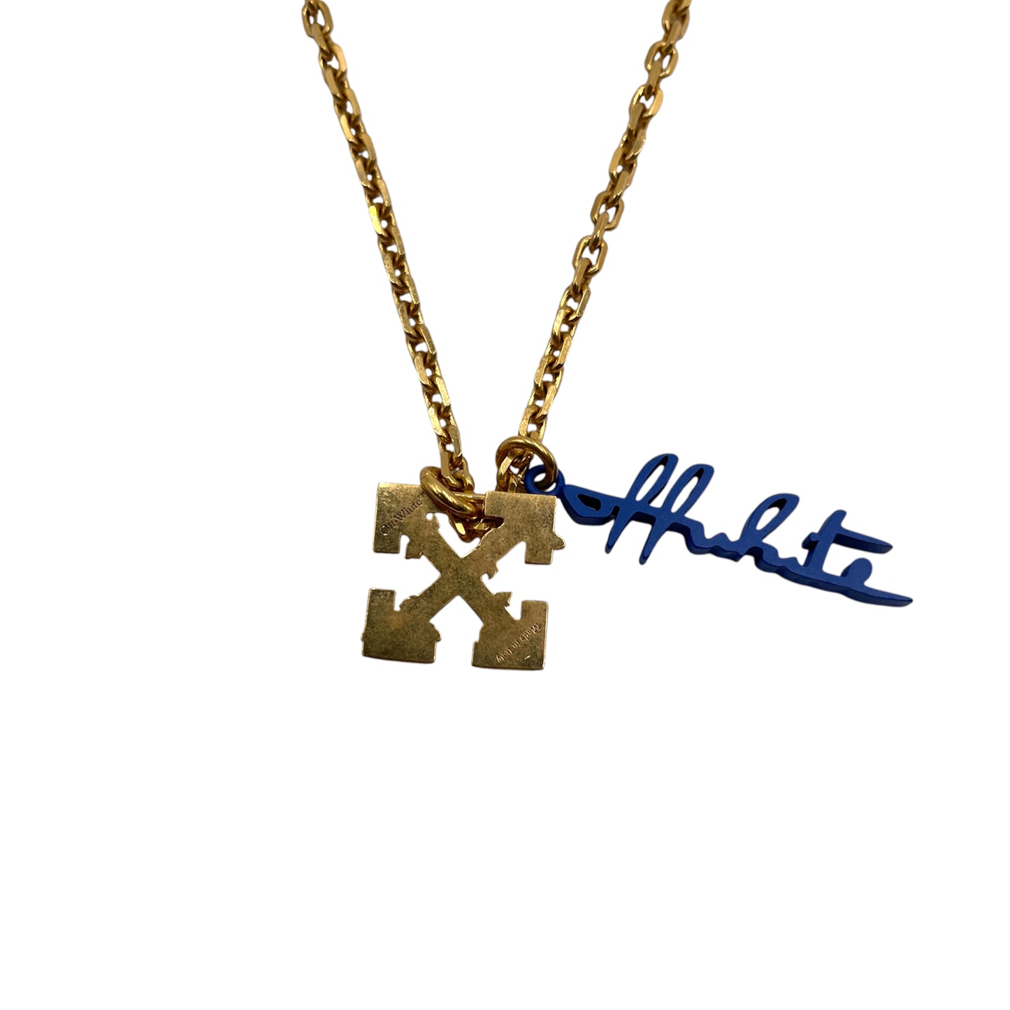 Off-White Leaves Arrow Necklace