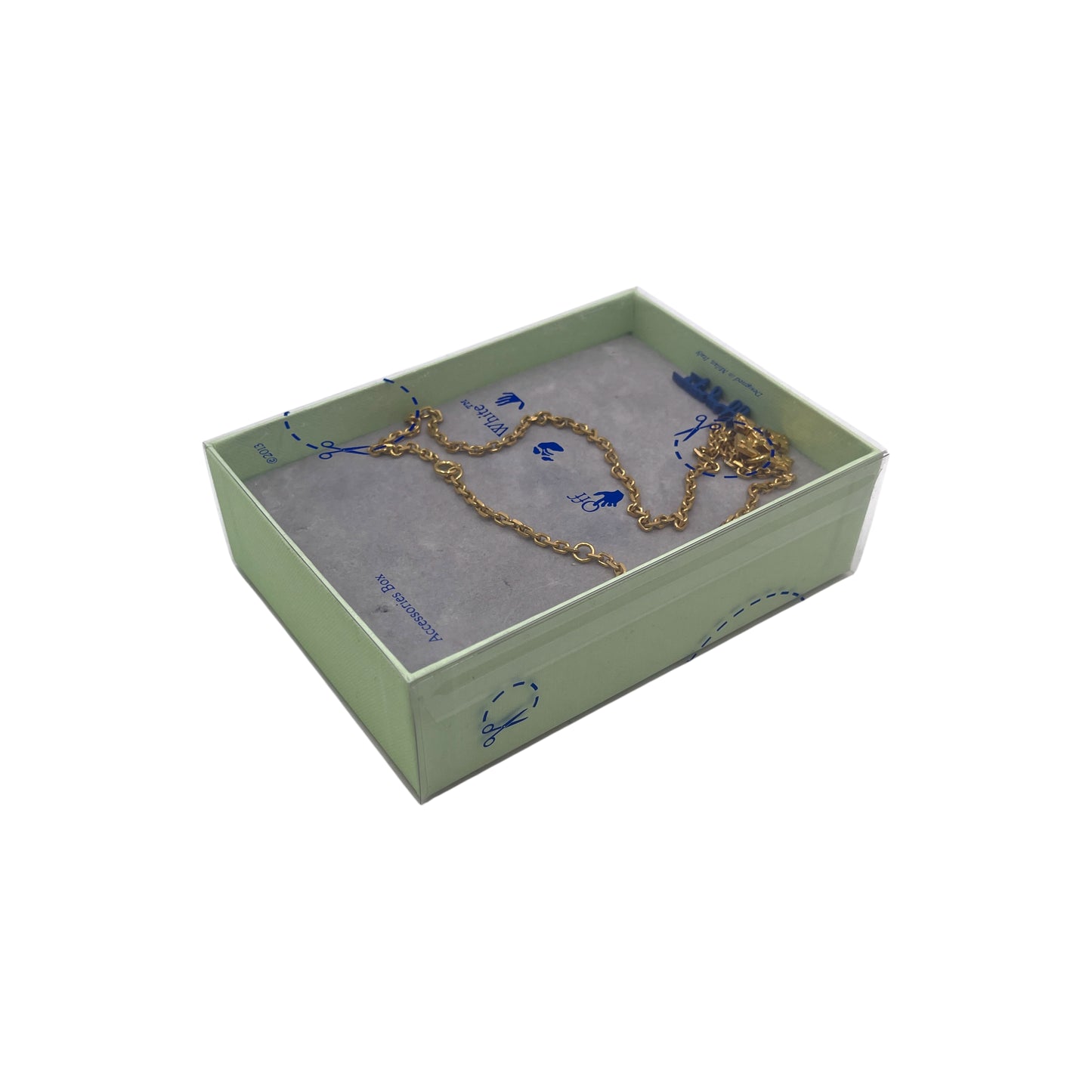 Off-White Leaves Arrow Necklace