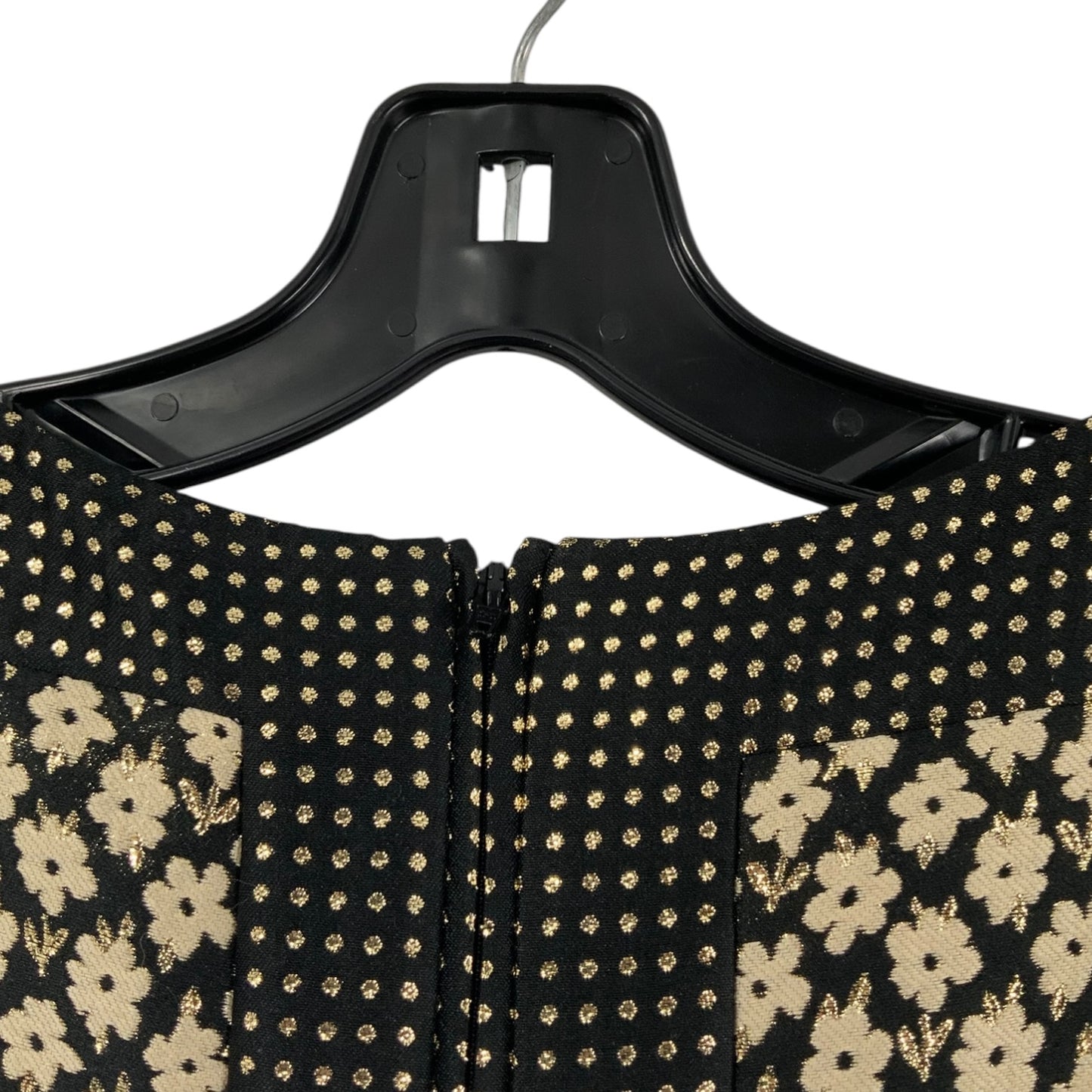 Valentino Red Black and Gold Dress