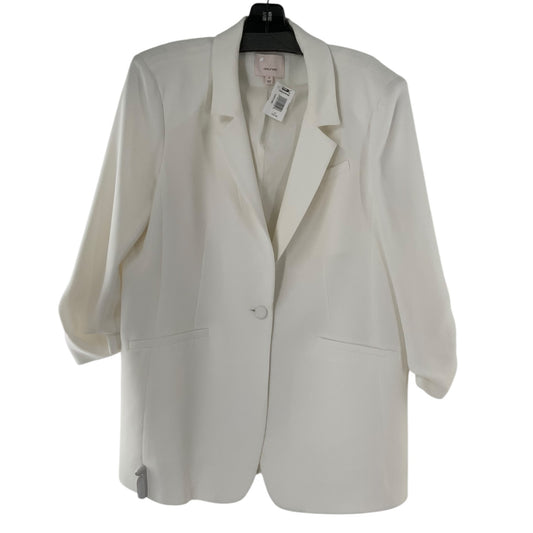 Cinq A Sept White Blazer with Cinched Wrists