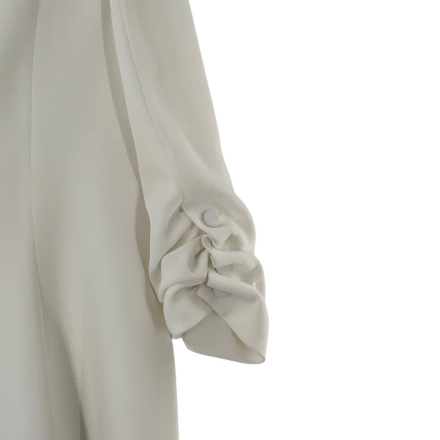 Cinq A Sept White Blazer with Cinched Wrists