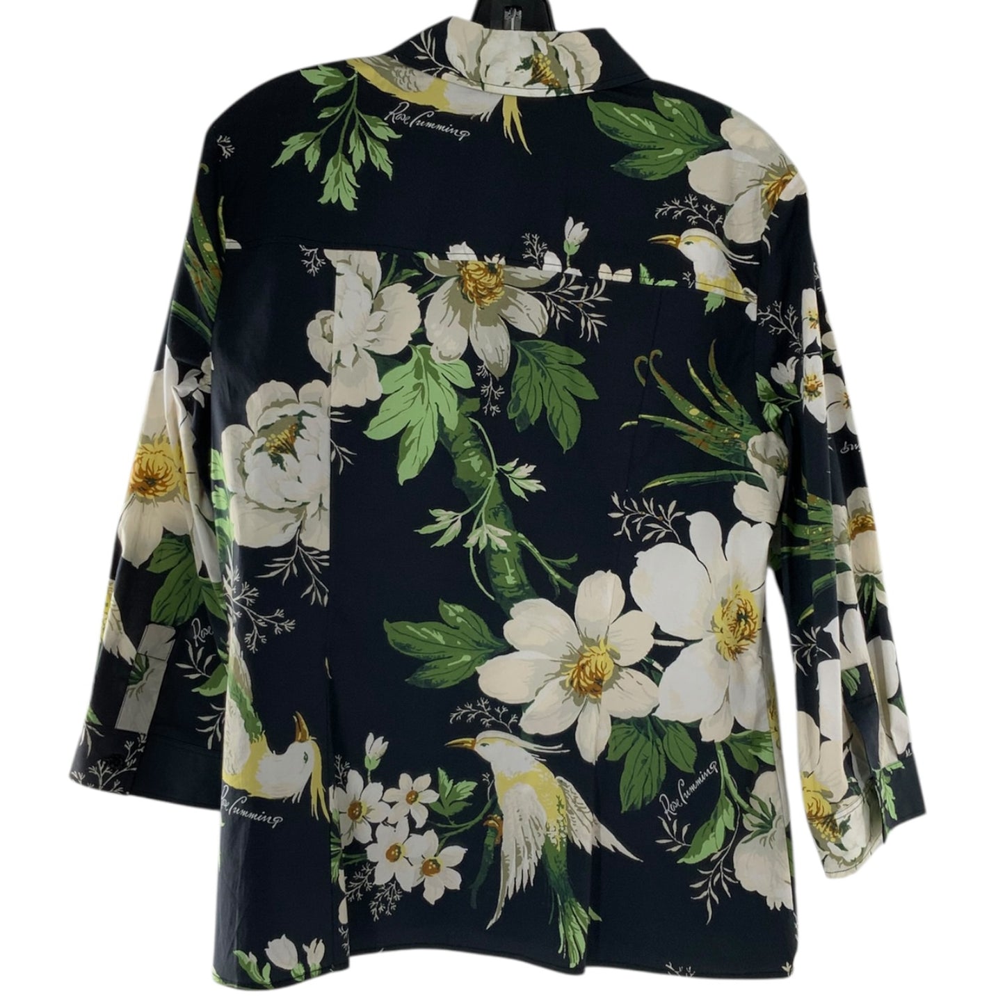 Carolina Herrera Button Up Floral Top