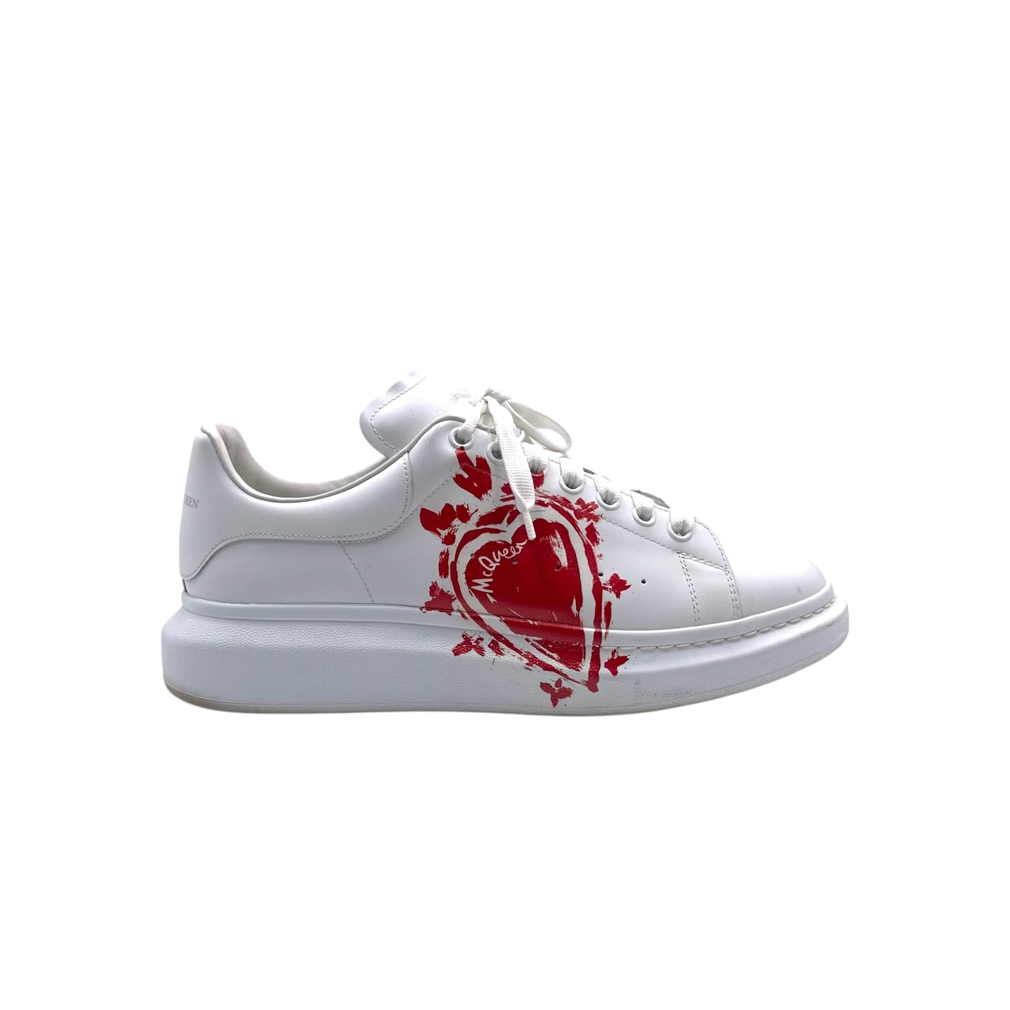 McQueen White Lust Red Men's Sneakers