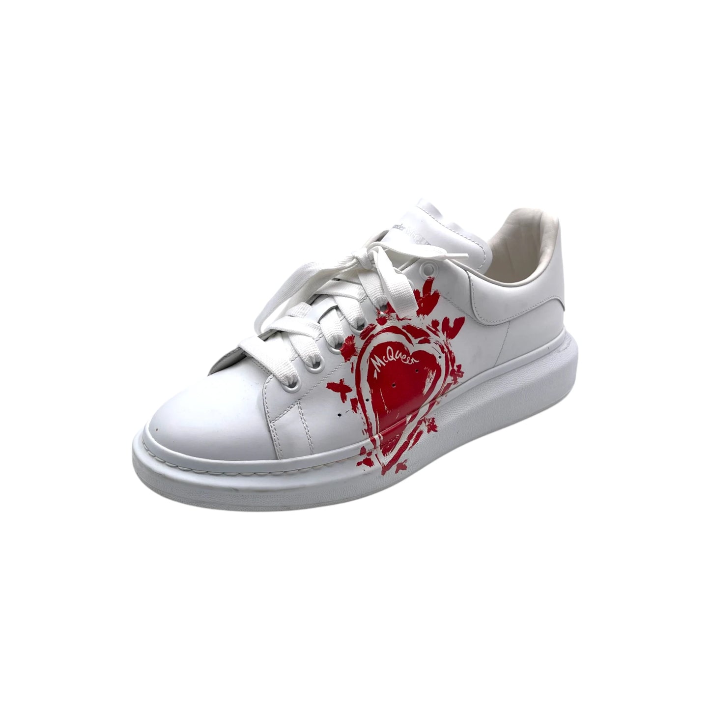 McQueen White Lust Red Men's Sneakers