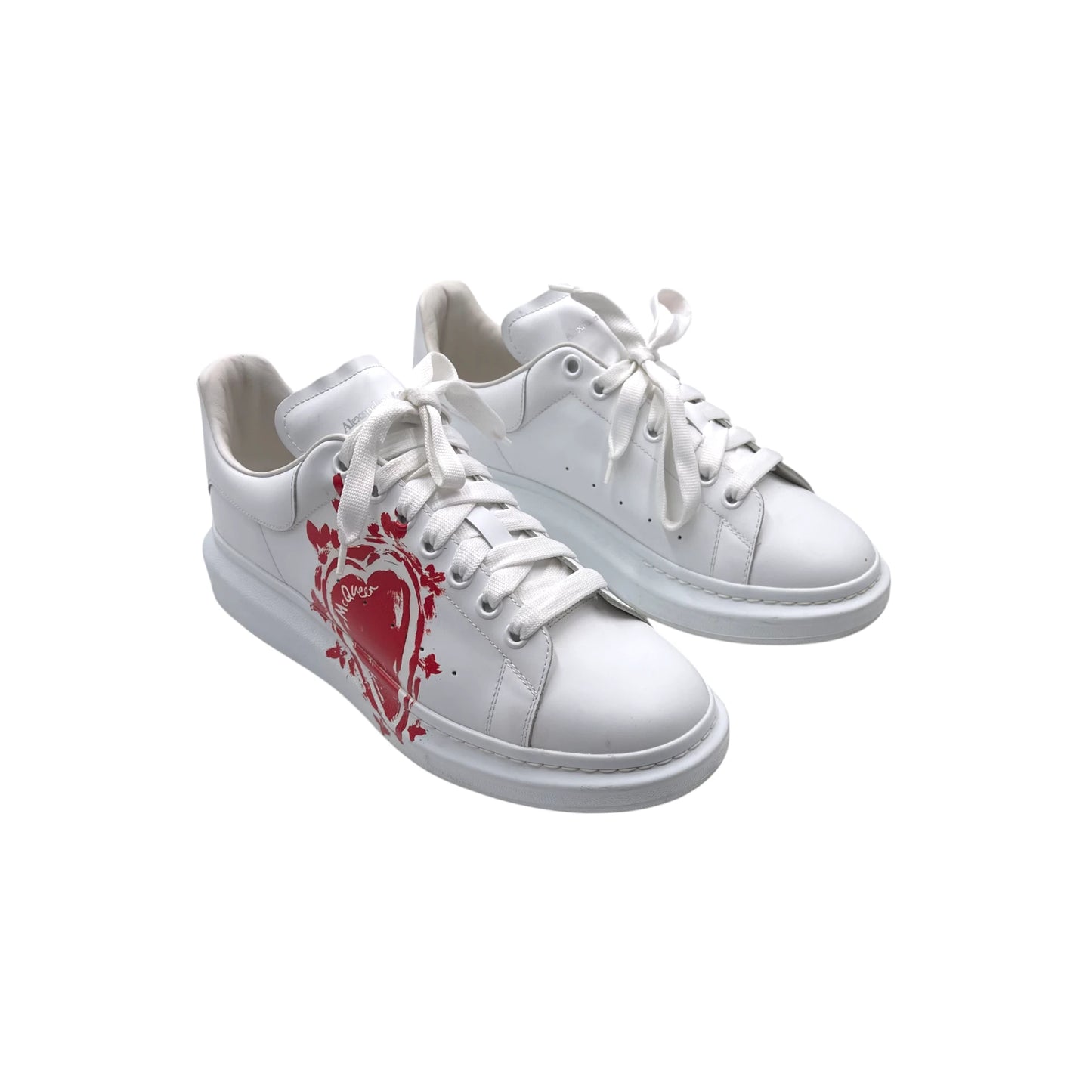 McQueen White Lust Red Men's Sneakers