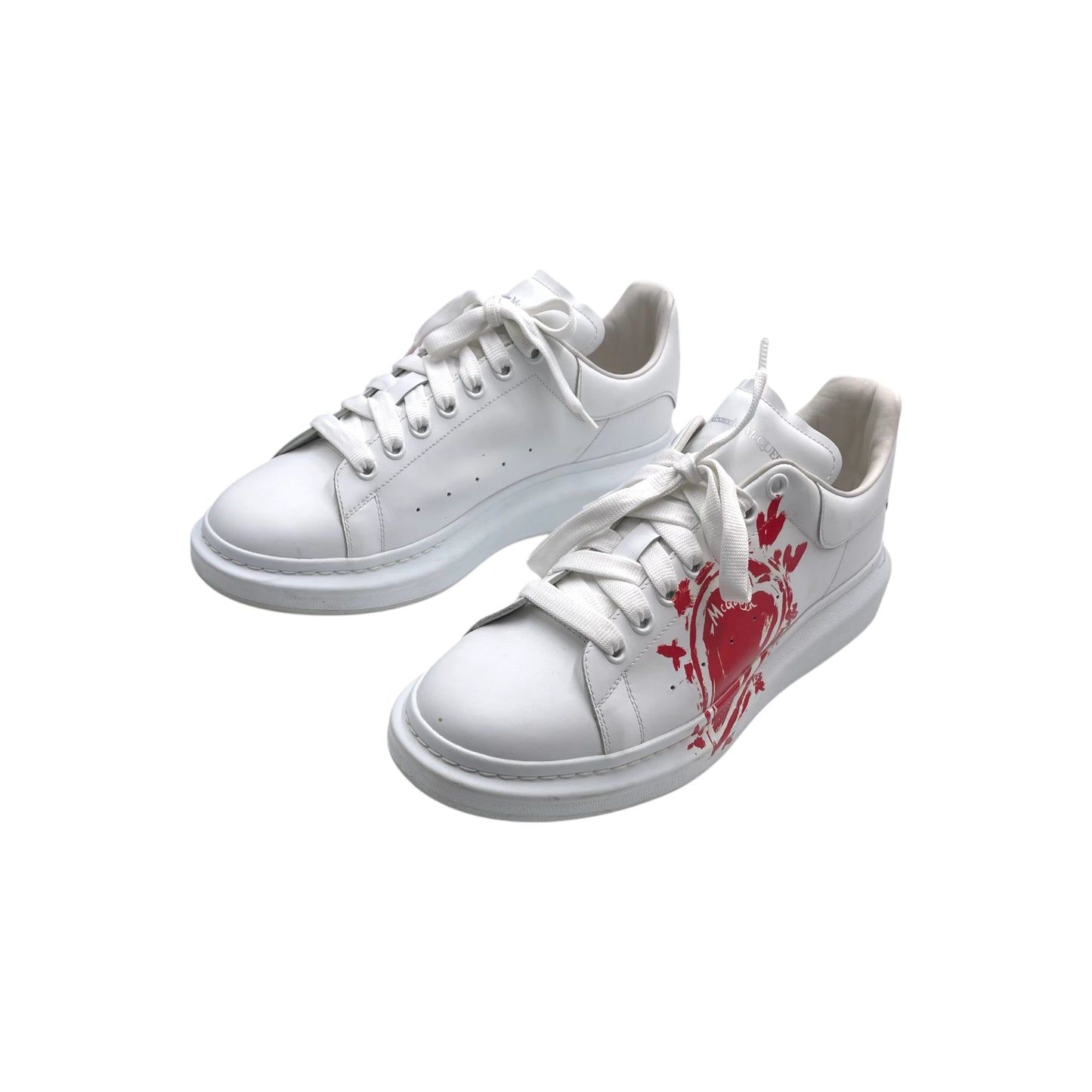 McQueen White Lust Red Men's Sneakers