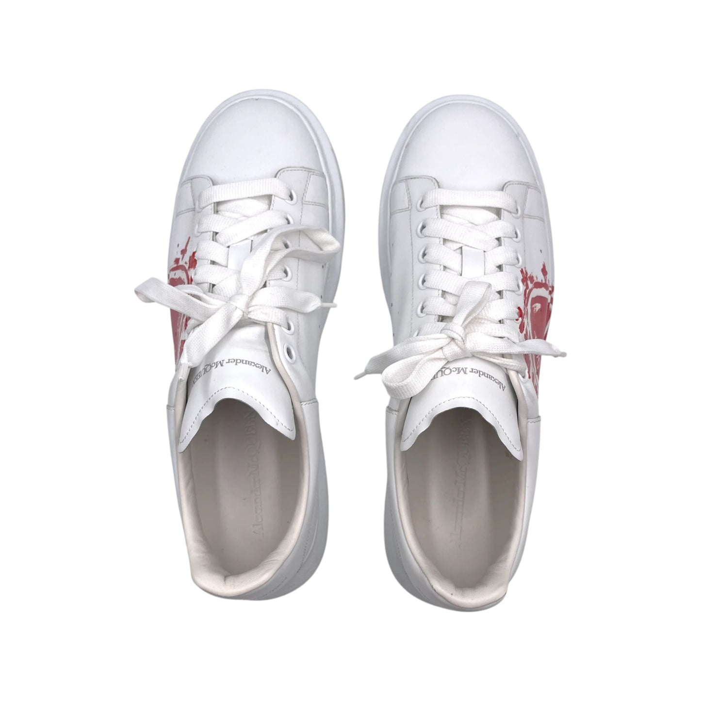 McQueen White Lust Red Men's Sneakers