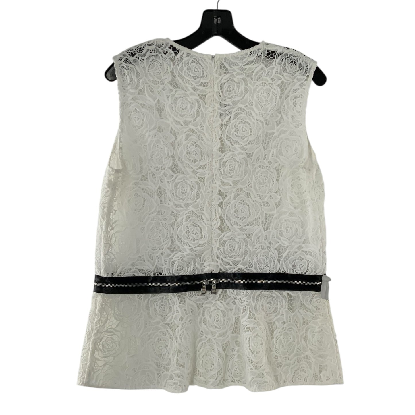 Alexander McQueen Lace Zipper Trim Top