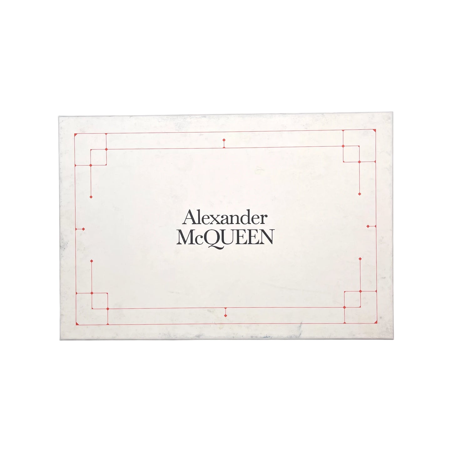 McQueen White Lust Red Men's Sneakers