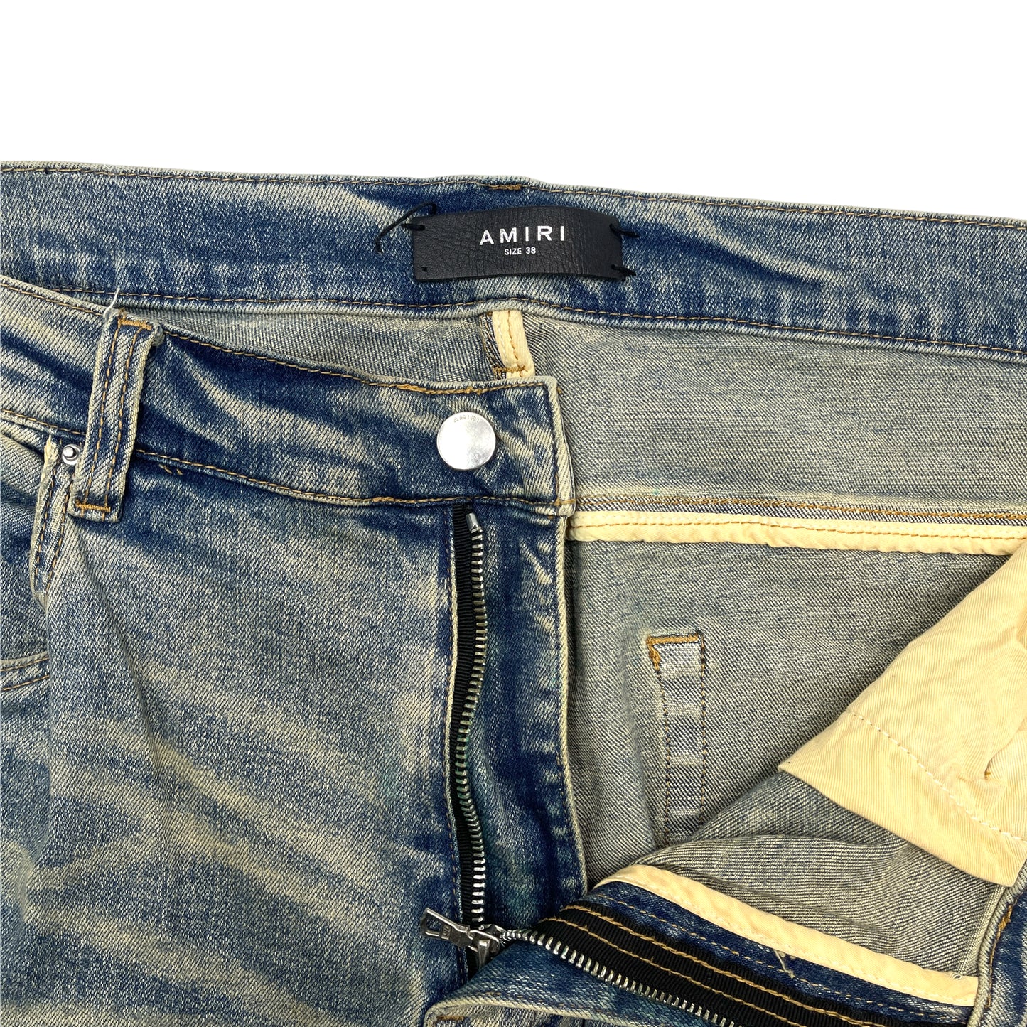 Amiri Art Snake Patch Jeans