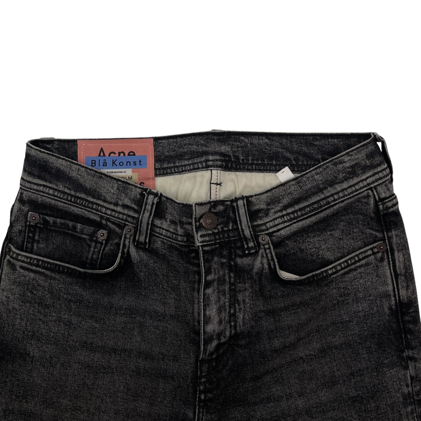 Acne Studios North Black Marble Skinny Jeans