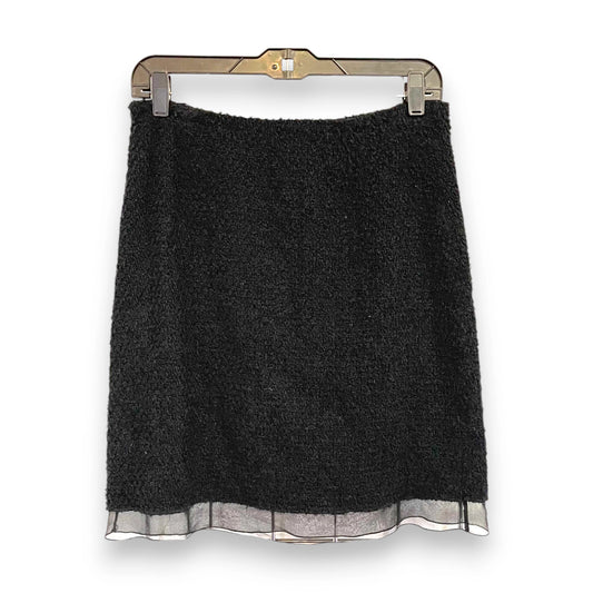 Chanel Black Boucle Skirt Wom38