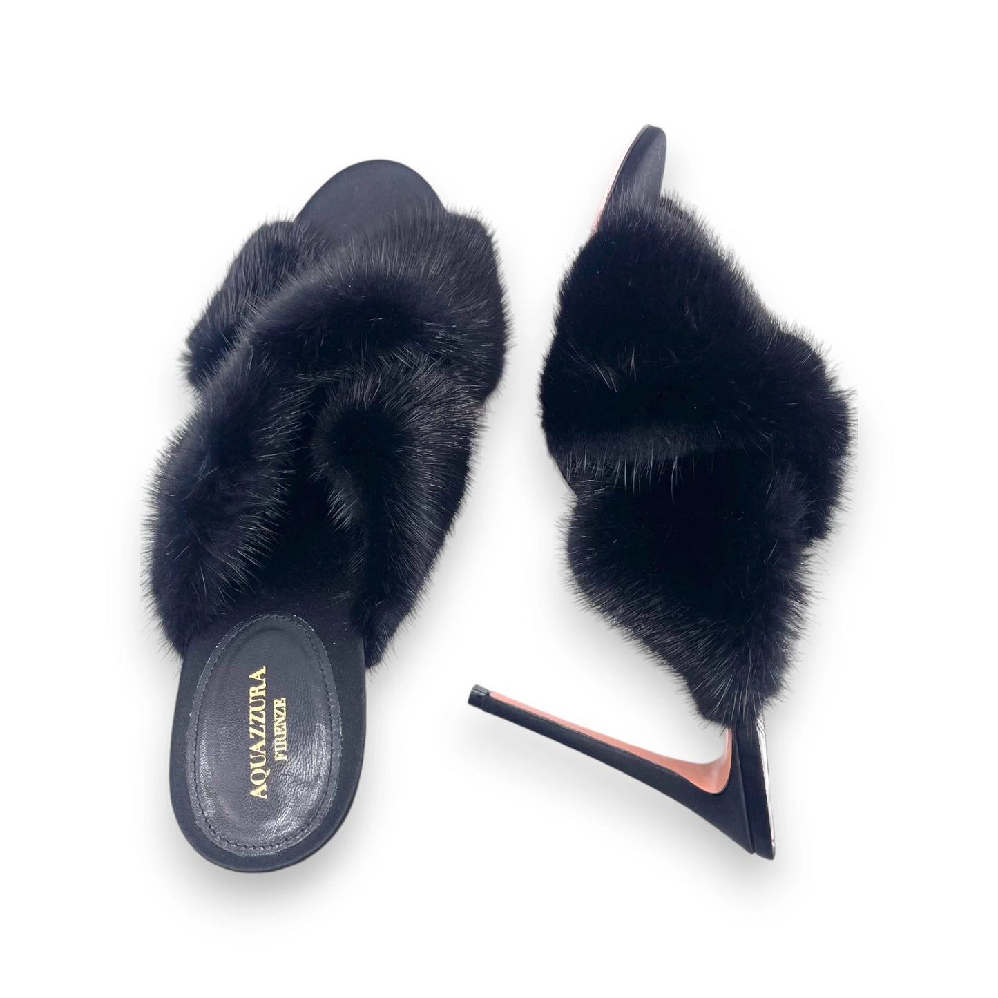 Aquazzura Mink Fur Mule