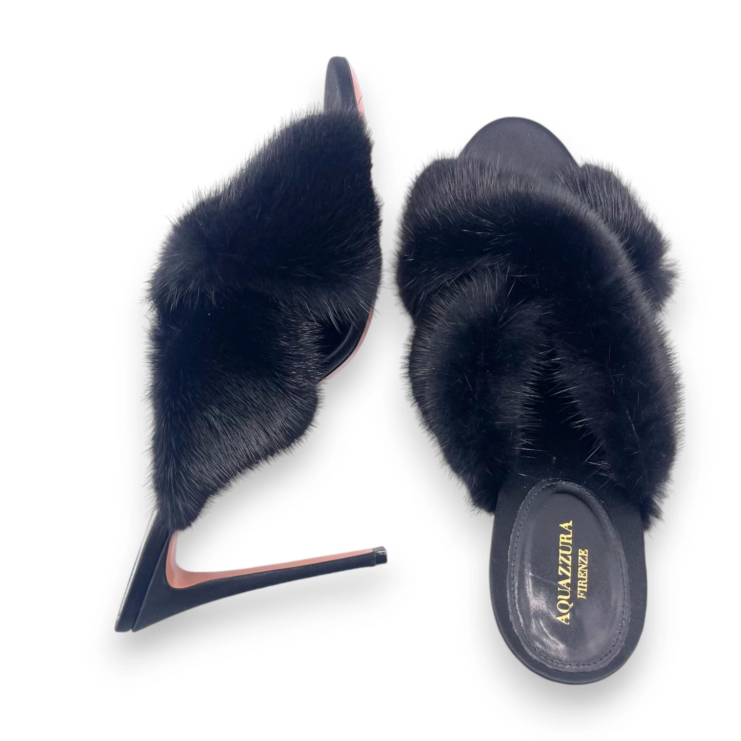 Aquazzura Mink Fur Mule