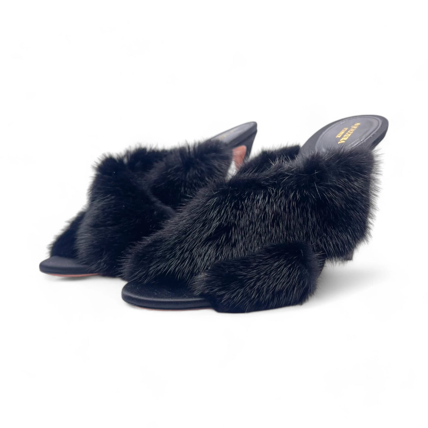 Aquazzura Mink Fur Mule