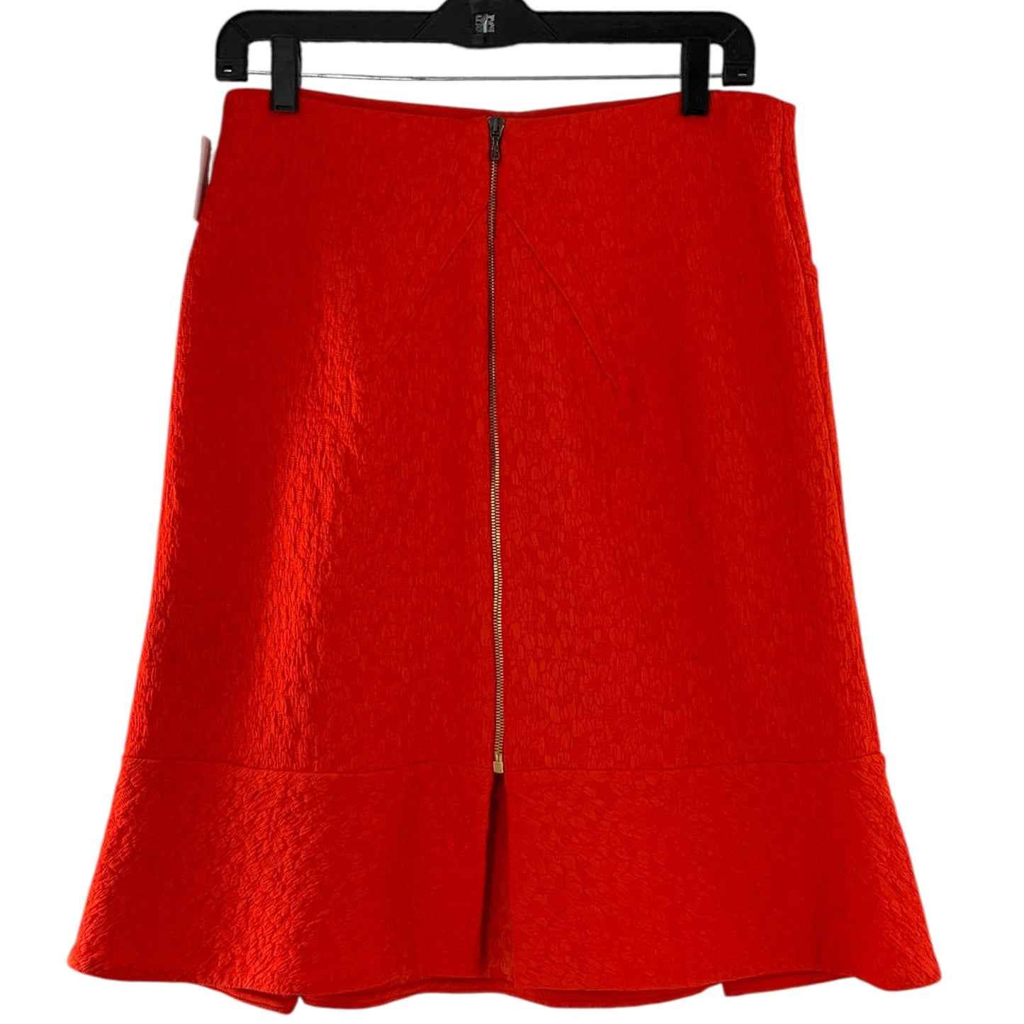 Roland Mouret Bright Orange Flare and Fitted Skirt