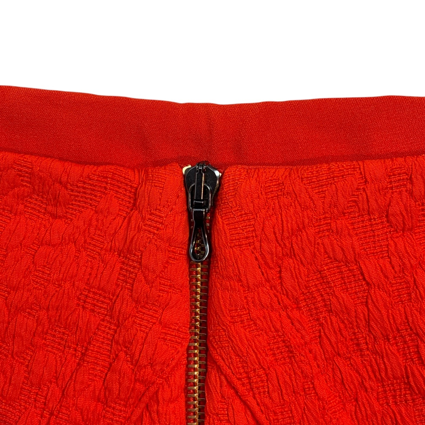 Roland Mouret Bright Orange Flare and Fitted Skirt