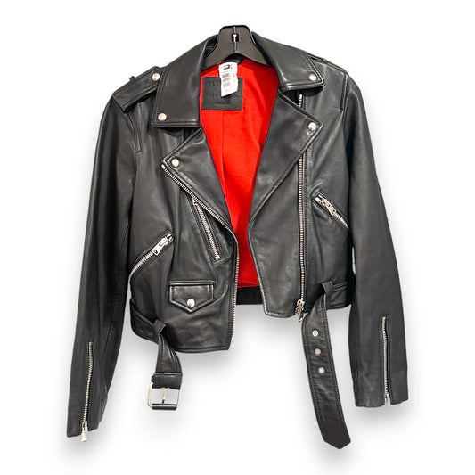 All Saints Moto Leather Crop Jacket