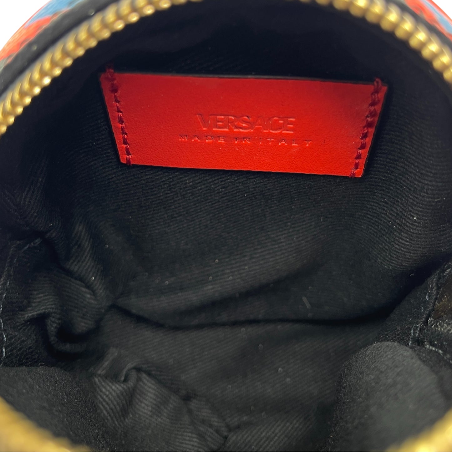 Versace La Greca Round Pouch