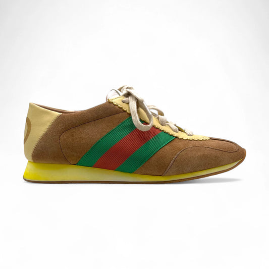 Gucci Suede Web Rocket Snkr Wom