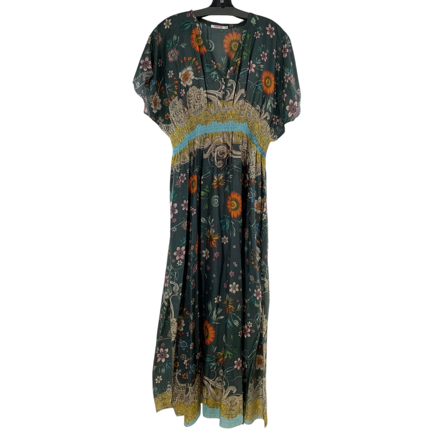 Johnny Was Baize Silk Floral Dress
