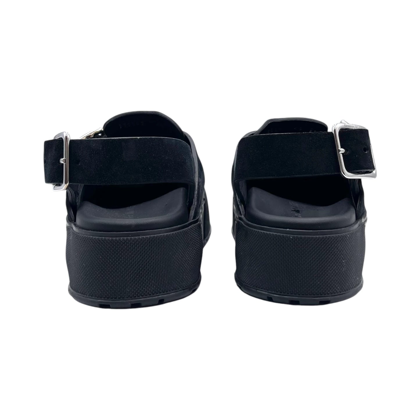 McQueen Suede Slingback Mules