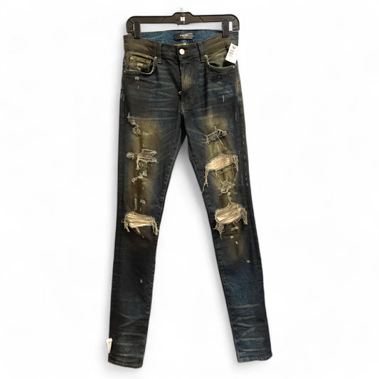 Amiri Dark Wash Rip Jeans Men 29