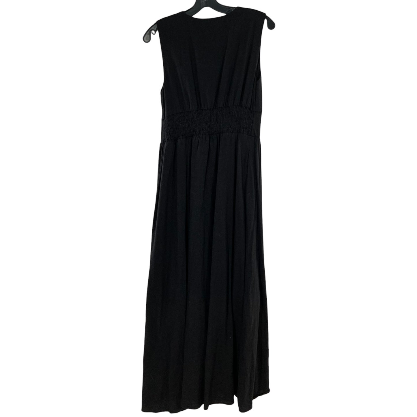 Christian Lacroix Black Deep V-Neck Cut Dress
