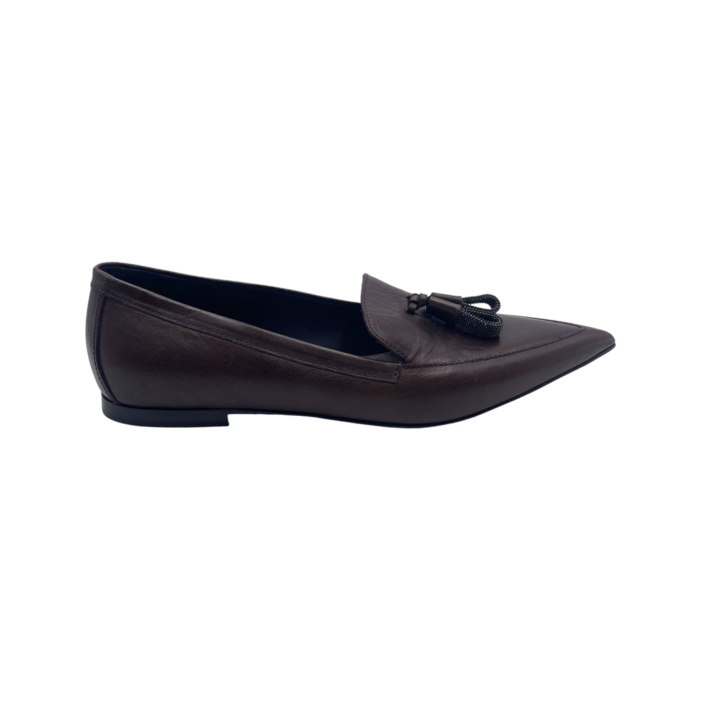 Brunello Cucinelli Monoli Leather Flats