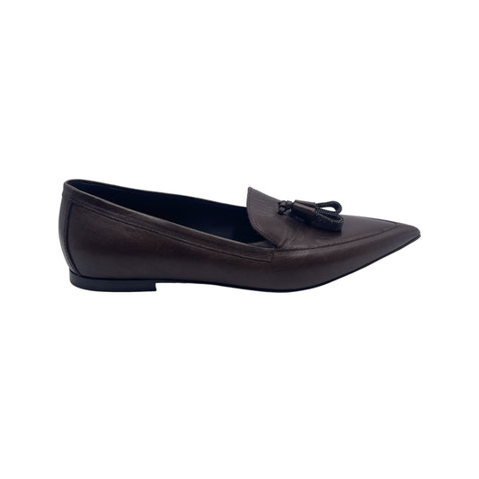 Brunello Cucinelli Monoli Leather Flats