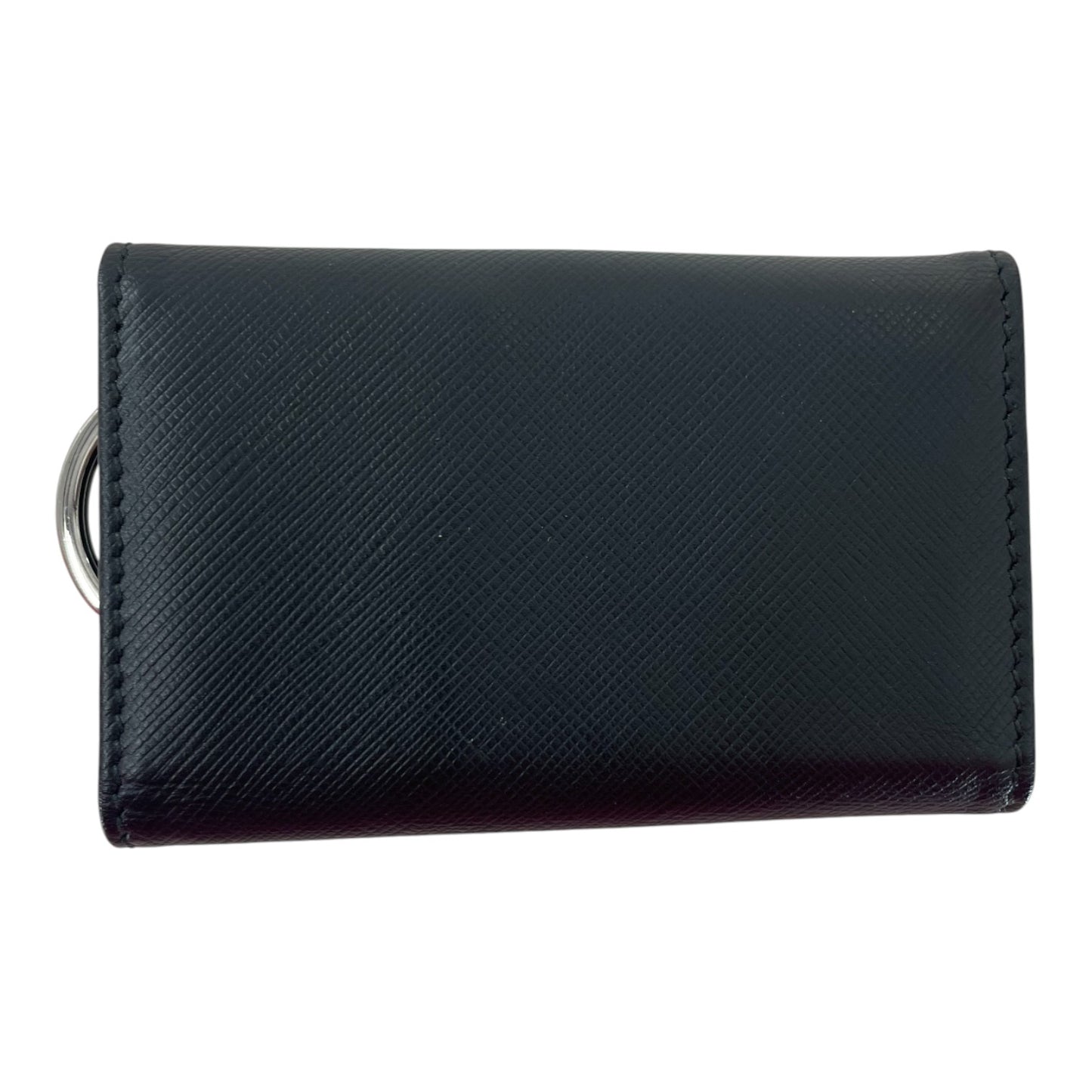 Ferragamo Black Leather Key Case