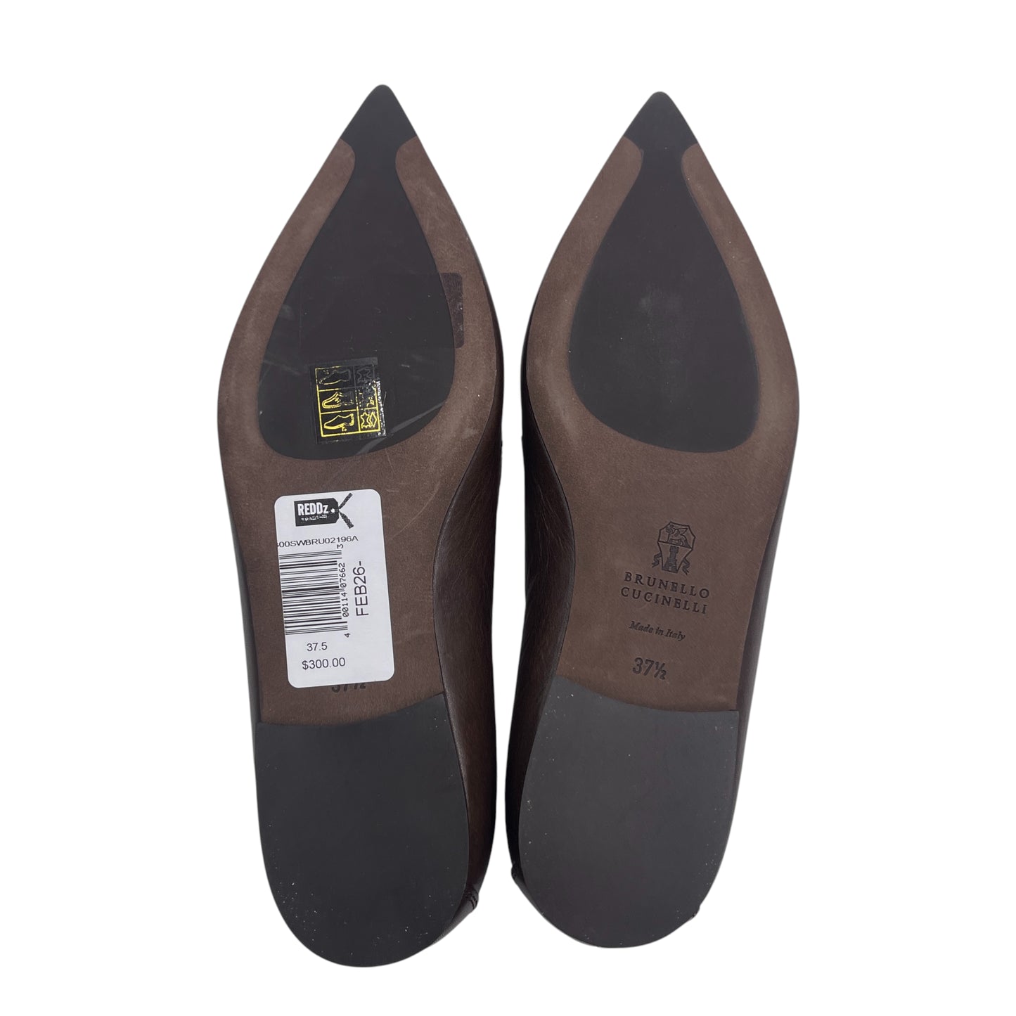 Brunello Cucinelli Monoli Leather Flats