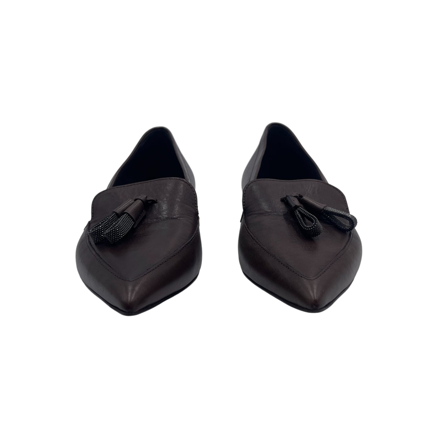 Brunello Cucinelli Monoli Leather Flats