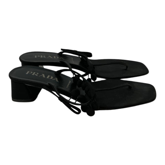 Prada Kitten Heel Sandals