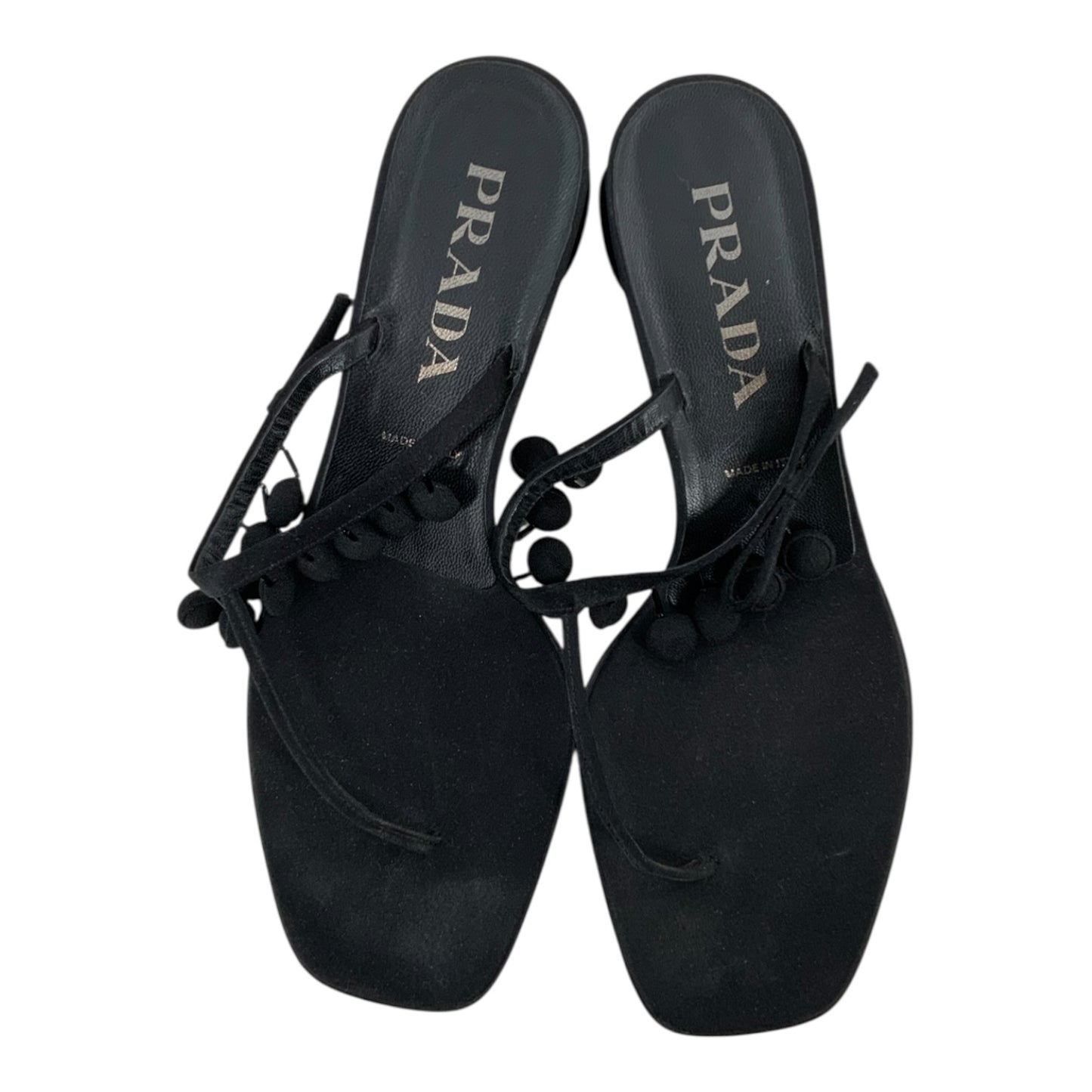 Prada Kitten Heel Sandals