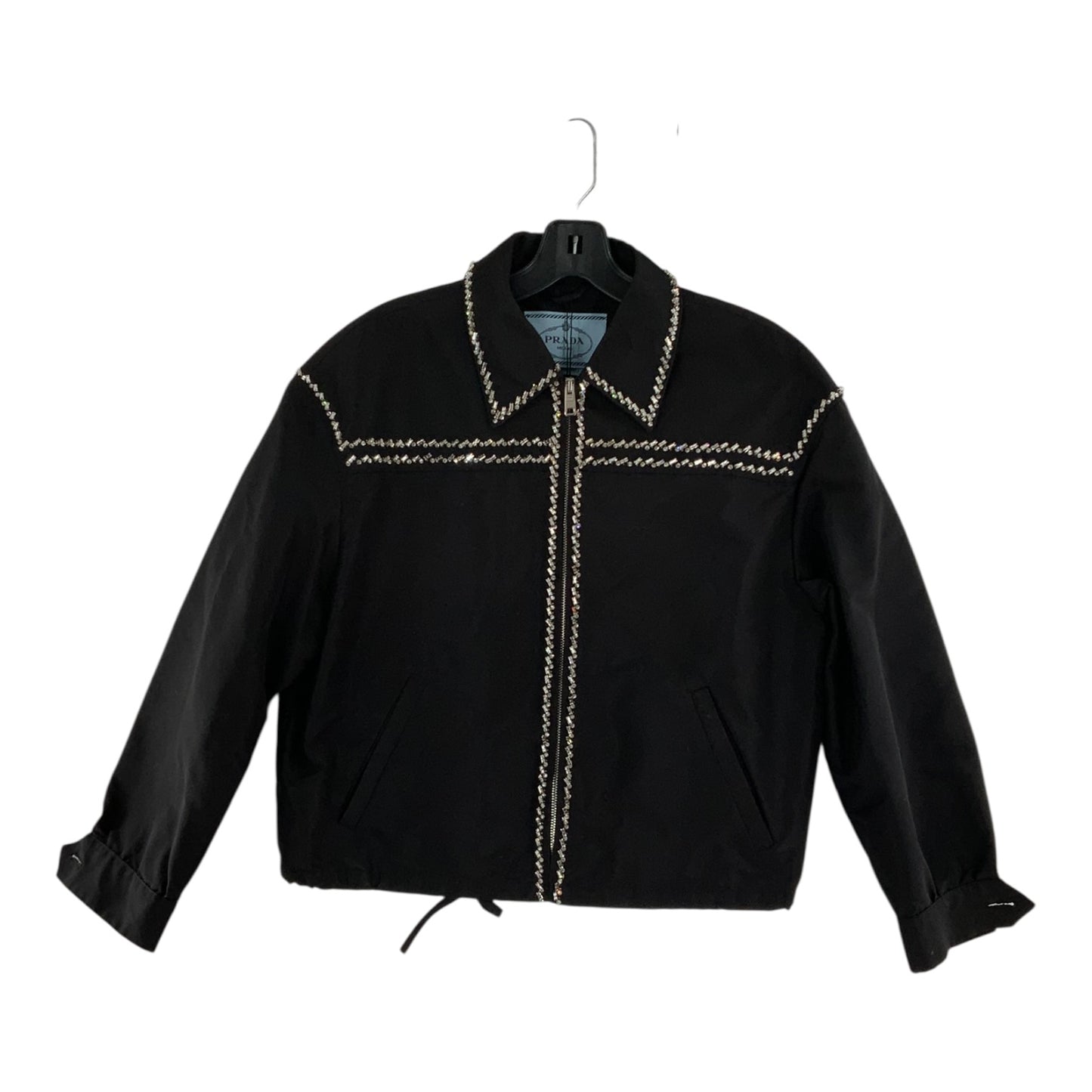 Prada Bedazzled Cropped Windbreaker