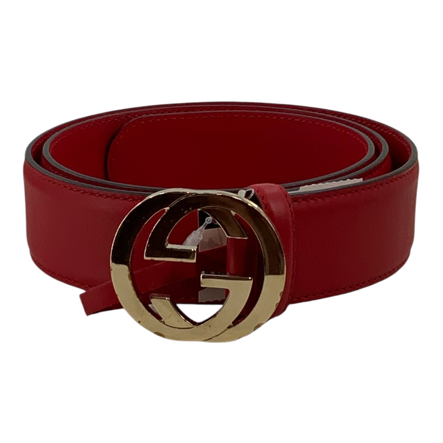 Gucci Bright Red Interlocking “GG” Belt